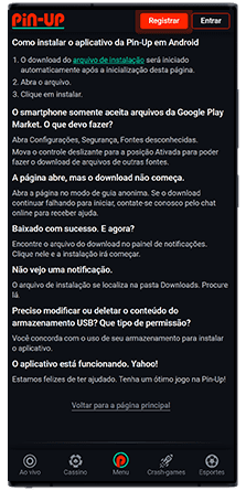 pin up casino instalar app